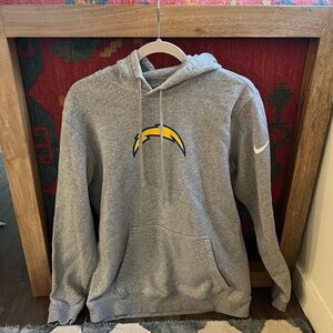 Nike Gray Hoodie with Yellow Accents